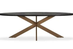 Best Richmond Interiors Eettafel Ovaal  Blackbone Brass