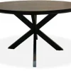 Discount Livingfurn Eettafel Round Black Jesper