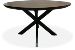 Discount Livingfurn Eettafel Round Black Jesper