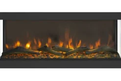 Xaralyn Sfeerhaarden^Elektrische Levico 90 3D LED haard zwart Disegno