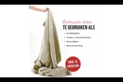 Infinity Plaids^Elektrische warmtedeken Beige