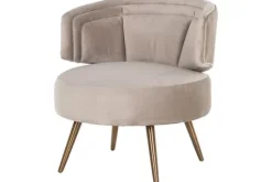 Richmond Interiors Fauteuil 211049 Khaki Velvet Hazel