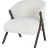 Richmond Interiors Ronde Fauteuils^Fauteuil 211290 White Bouclé Mia