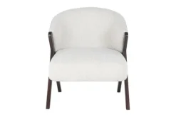 Richmond Interiors Ronde Fauteuils^Fauteuil 211290 White Bouclé Mia