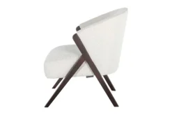 Richmond Interiors Ronde Fauteuils^Fauteuil 211290 White Bouclé Mia