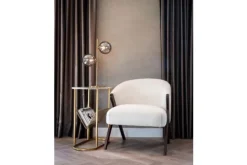 Richmond Interiors Ronde Fauteuils^Fauteuil 211290 White Bouclé Mia