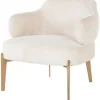Richmond Interiors Ronde Fauteuils^Fauteuil 211058 White Chenille Venus