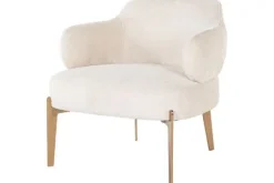 Richmond Interiors Ronde Fauteuils^Fauteuil 211058 White Chenille Venus