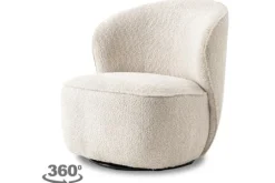 Tower Living Draaifauteuils^Fauteuil Cream Belvi