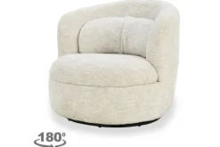 Livingfurn Draaifauteuils^Fauteuil Cream Britt