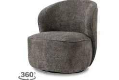 New Tower Living Fauteuil Dark Grey Belvi