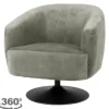 Tower Living Ronde Fauteuils|Draaifauteuils^Fauteuil Grey Barga