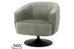 Tower Living Ronde Fauteuils|Draaifauteuils^Fauteuil Grey Barga