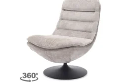 Tower Living Draaifauteuils^Fauteuil Ice Grey Marano