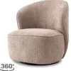 Tower Living Draaifauteuils^Fauteuil Old Pink Belvi