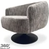 Tower Living Draaifauteuils^Fauteuil White-Grey Barga