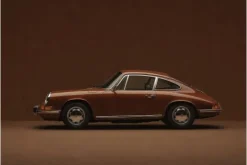 Urban Cotton Glasschilderij Brown Porsche