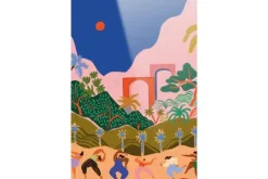 Discount Urban Cotton Glasschilderij Dancing in Paradise