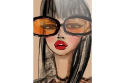 Discount Urban Cotton Glasschilderij Sunny Orange