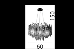 Masterlight Kroonluchters|Hanglampen^Hanglamp 2450-02-60 Baroc