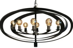 Best Leclercq & Bouwman Hanglamp - industrial dark | LB019-8+1 Malibu |