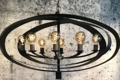 Best Leclercq & Bouwman Hanglamp - industrial dark | LB019-8+1 Malibu |