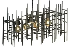 Leclercq & Bouwman Hanglampen^Hanglamp - industrial dark | LB024-4+1 Figo |