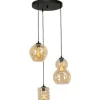 Discount Masterlight Hanglamp 2262-05-35-3-14-237 Quinto Amber