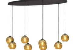 Outlet Masterlight Hanglamp 2264-05-160-60-8-4 Quinto Smoke