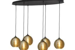 Best Masterlight Hanglamp 2264-05-130-50-6-6 Quinto Smoke