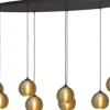 New Masterlight Hanglamp 2264-05-160-60-8-6 Quinto Smoke