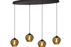 Sale Masterlight Hanglamp 2264-05-100-40-4-3 Quinto Smoke