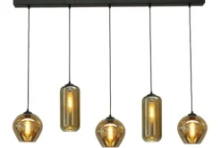 Masterlight Hanglampen^Hanglamp 2261-05-130-5-05-35 Quinto Smoke