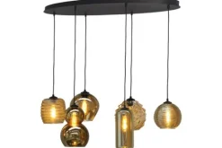 Masterlight Hanglampen^Hanglamp 2264-05-130-50-6-123 Quinto Smoke