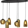 New Masterlight Hanglamp 2264-05-130-50-6-351 Quinto Smoke