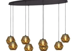 Masterlight Hanglampen^Hanglamp 2264-05-160-60-8-8 Quinto Smoke