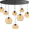 Highlight Hanglampen^Hanglamp Amberglas Fantasy