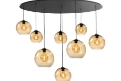 Highlight Hanglampen^Hanglamp Amberglas Fantasy