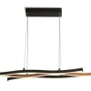 Searchlight Hanglampen^Hanglamp 32104-1BK Bloom Swirl