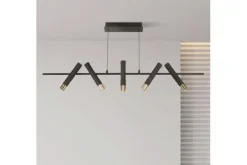 Searchlight Hanglampen^Hanglamp 31651-5BK Cylinder