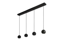 Searchlight Hanglampen^Hanglamp 1014-4BK Eindhove