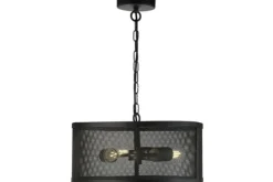 Searchlight Hanglampen^Hanglamp 12483-3BK Fishnet