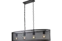 Sale Searchlight Hanglamp 2484-4BK Fishnet