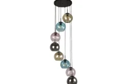 Searchlight Hanglampen^Hanglamp 94008-8BK Mardi Gras II