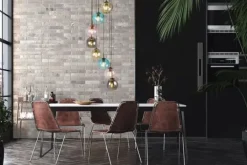 Searchlight Hanglampen^Hanglamp 94008-8BK Mardi Gras II