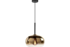 Highlight Hanglampen^Hanglamp goudkleurig glas Bellini