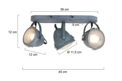 Steinhauer Spots|Wandlampen^Hanglamp 1314GR Paco Mexlite