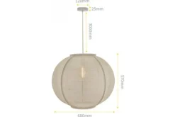 ETH Hanglampen^Hanglamp 05-HL4041-59 Fabric |