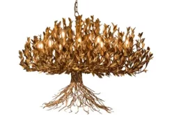 Leclercq & Bouwman Kroonluchters|Hanglampen^Hanglamp LB039/12+1 ambachtelijk brons Aix |
