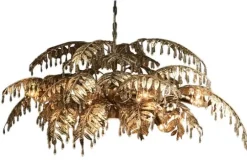 Leclercq & Bouwman Kroonluchters|Hanglampen^Hanglamp LB023-12+1 ambachtelijk zilver Bellagio |